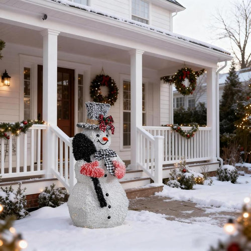 3ft Pre-Lit LED Snowman Decoration
