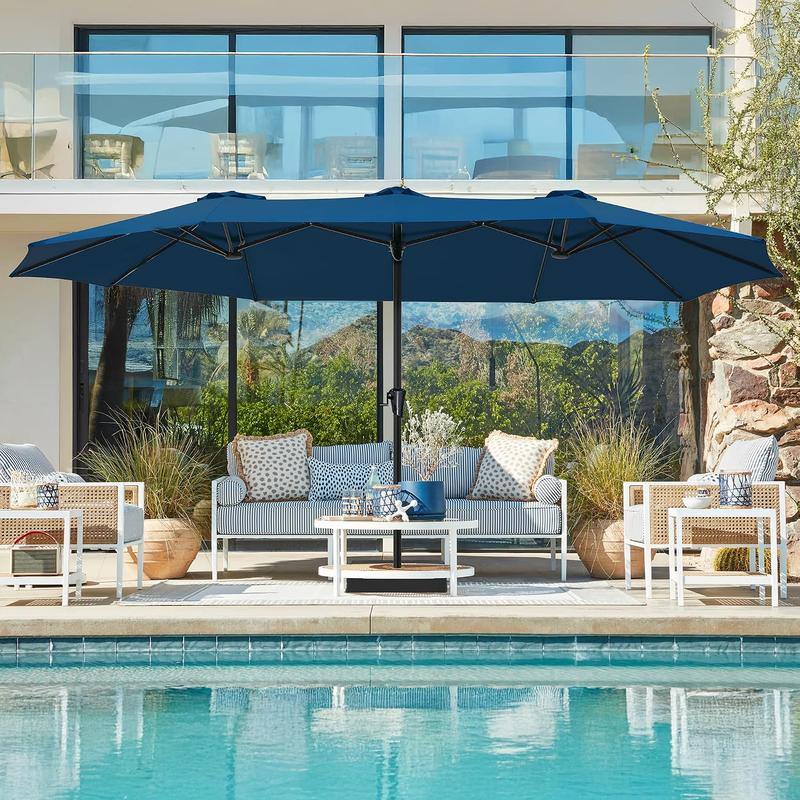 HorizonPro 15-Foot Heavy-Duty Outdoor Market Umbrella